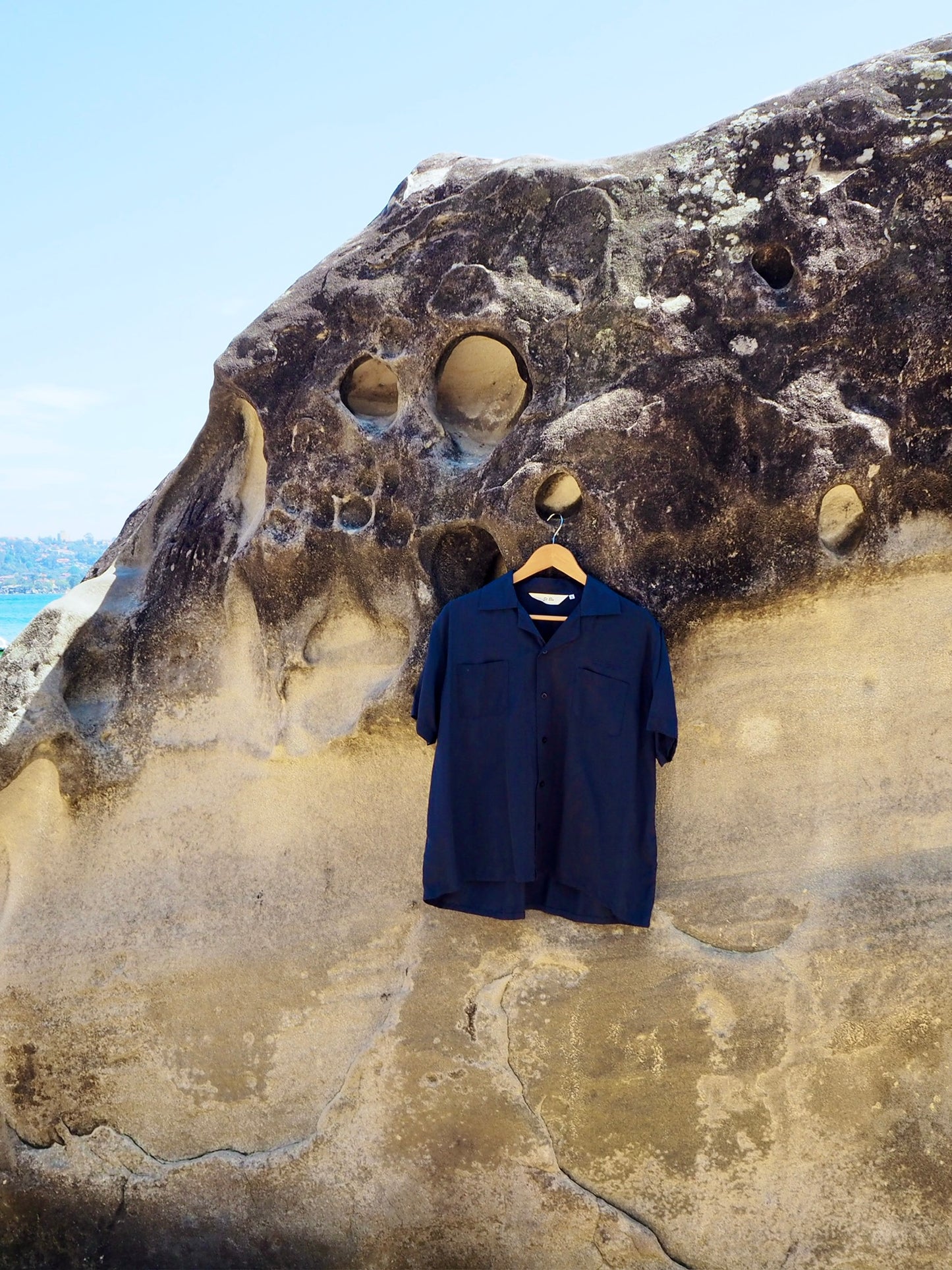 Silky Short Sleeve Shirt - Ocean Blue