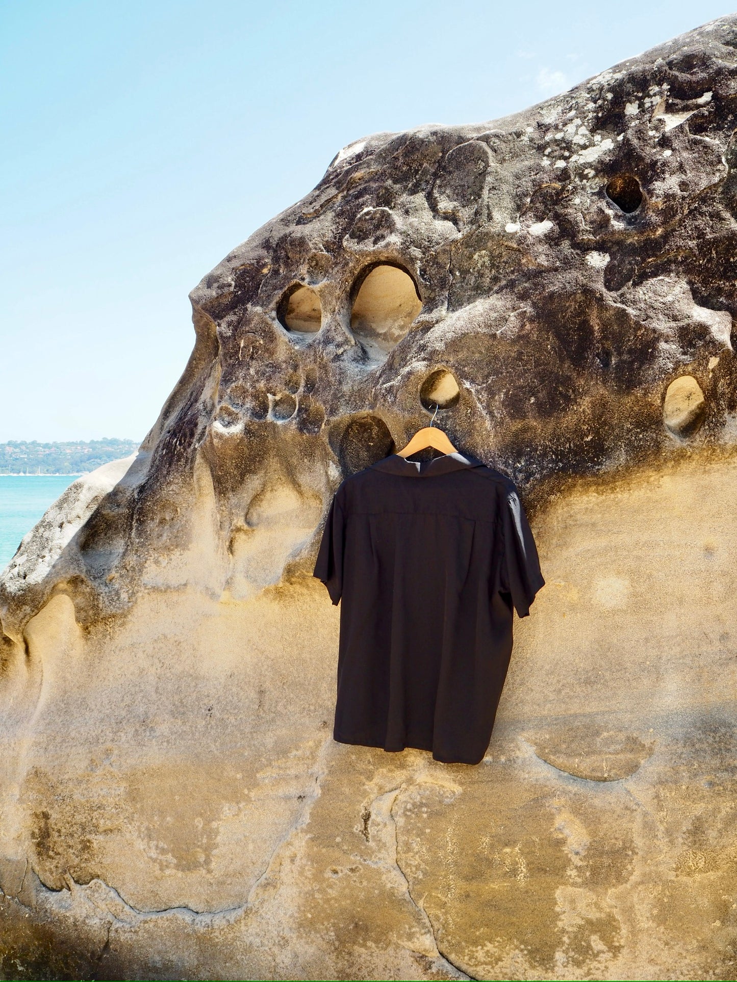Silky Short Sleeve Shirt - Black