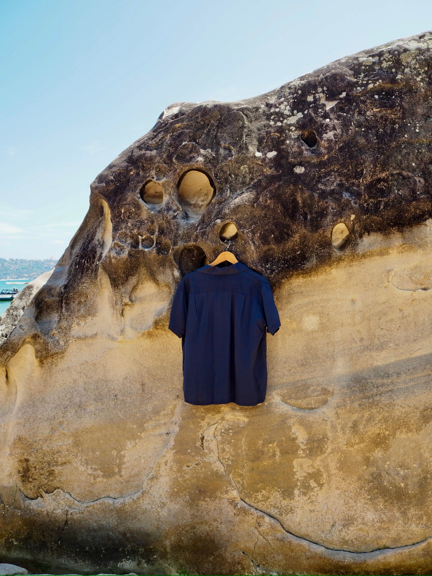 Silky Short Sleeve Shirt - Ocean Blue